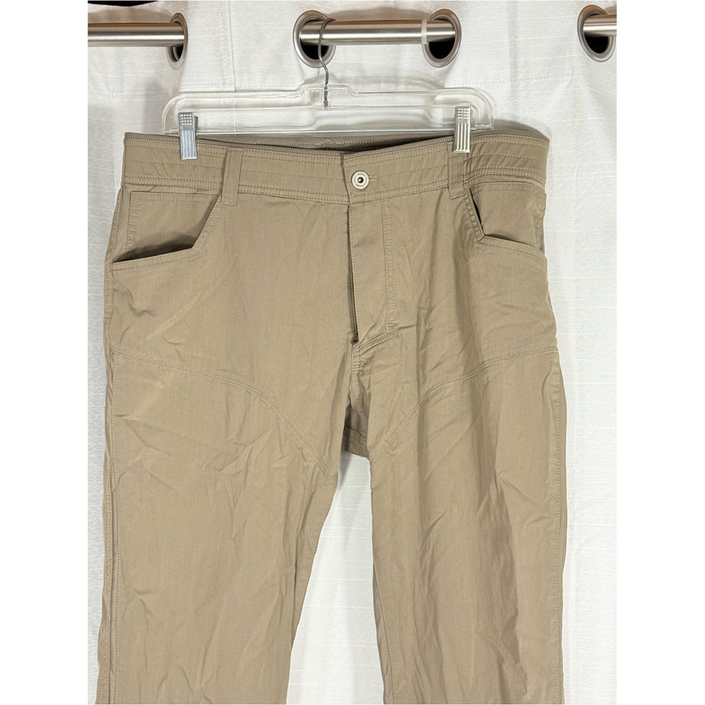 Kuhl Free Radikl Men's Slim Travel Pants in Khaki size 36 x 32 - Picture 2 of 13